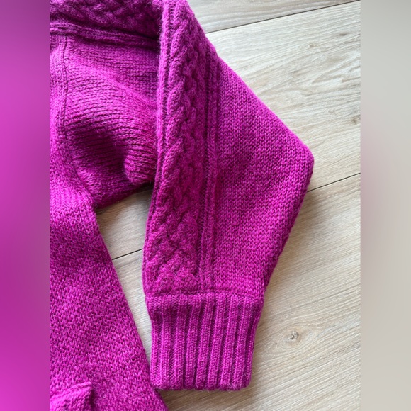 I.B Difussion medium oversized wool blend cardigan thick - Picture 5 of 8